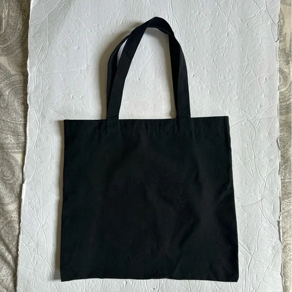 Reformation Women’s Black Cotton Small Tote with White Logo- Size 13x12 - Picture 2 of 7
